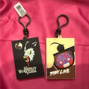 Horror movie keychains zipper pulls